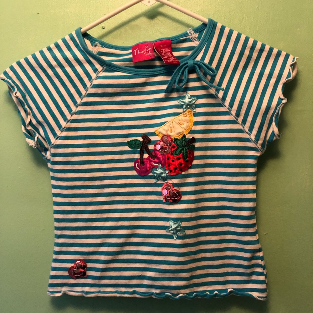 Girls Boutique Top with Embellishments